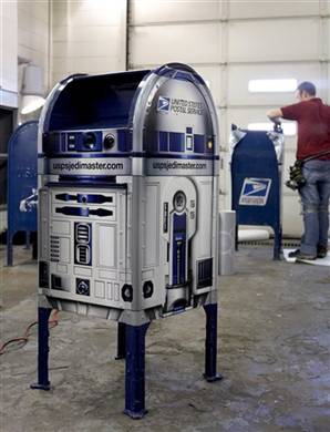 R2D2 is honored by the USPS