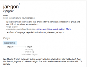 the definition of jargon