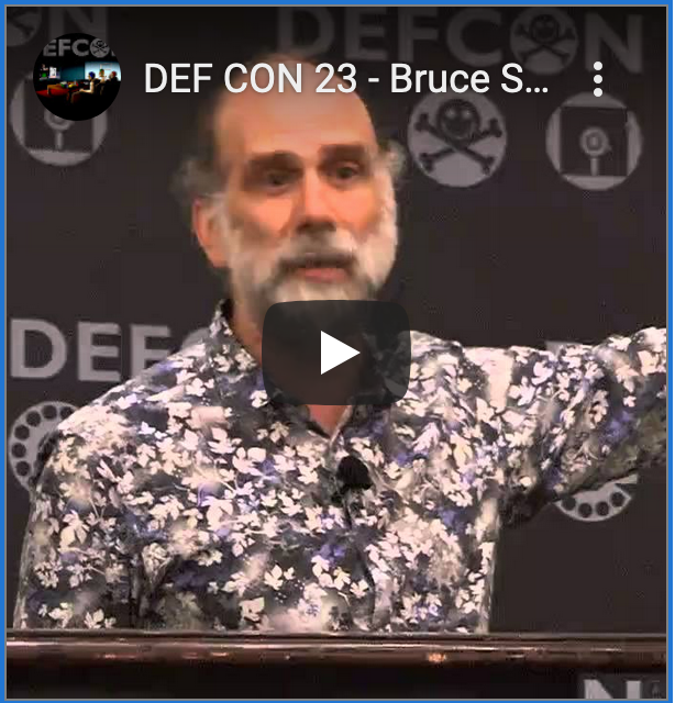 Bruce Schneier Privacy DEFCON